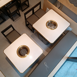 Tavolo BBQ e Hot Pot 2 in 1 Senza Fumo con Purificatore d'Aria per Casa e Ristorante - Product Image 4