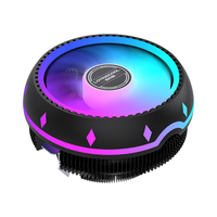 Refroidisseur d'air pour processeur ARGB en forme d'OVNI LOVINGCOOL Source Factory, 3 broches 12V, LED colorées, dissipateur thermique pour PC de jeu, pour ordinateur de bureau