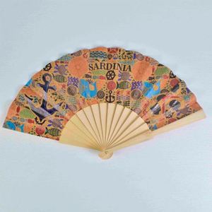 Éventail pliant en bambou personnalisé, fabriqué sur mesure, avec motif d'ange traditionnel exquis, pour invitations de mariage, publicité florale et cadeaux - Product Image 4