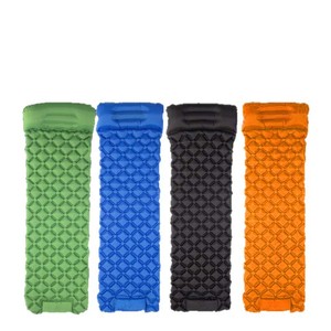 Inflatable Camping <b>Mat</b> Rectangle Portable Moisture Proof Outdoor Sleeping Pad Air Mattress with Built In Pump - Product Image 2