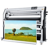 Machine à plastifier automatique double face chaude/froide LF1700-D2 Pro 120C pour lamination de films plastiques et vinyles, épaisseur 28 mm, 28 m/min