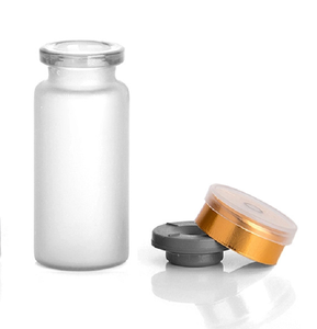 10ml penicillin tiêm dược phẩm uốn đầu cổ ống lọ Ampoule chai thủy tinh với cao su Stopper nắp nhôm - Product Image 2