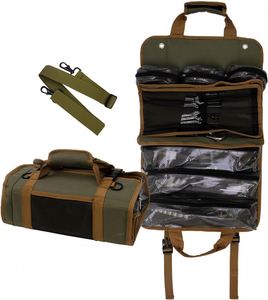 Muestra gratuita: Bolsa enrollable para herramientas tipo cubo, con cremallera, para colgar, encerada, casual, para montaje en pared, tipo estuche de almacenamiento. - Product Image 3