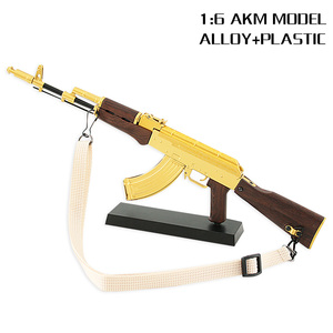 Atacado Bom Preço Metal 28cm Liga Império AR15 AR18 AK47 Miniatura Brinquedo Modelo Armas Acessórios