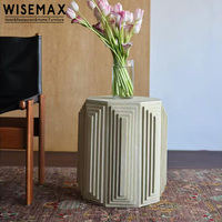 WISEMAX FURNITURE Nouvelle Arrivée Design Moderne Table Basse en Ciment pour Salon, Hôtel, Café, Bureau, Villa