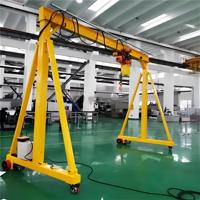 Mini-grue portative 2T 3T 5T avec roues de déplacement pour atelier d'usine