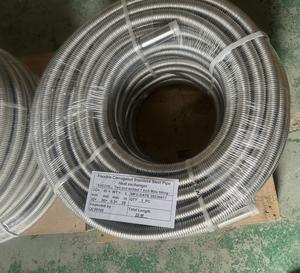 <span class=keywords><strong>Dn25</strong></span> sus316L esnek oluklu paslanmaz çelik bobin tüp kaynaklı 1 inç erkek uydurma ısı pompası ısı değiştirici - Product Image 4