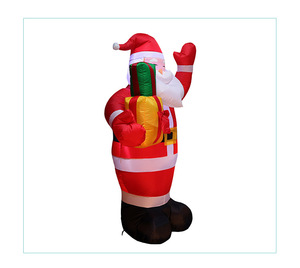 Décorations de Noël, lumières, décorations gonflables pour lieux événementiels, accessoires, sacs cadeaux gonflables de 1,5 m, Père Noël gonflable - Product Image 6