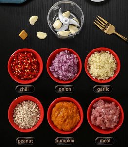 Kitchen Household Multi-functional Glass Container Garlic Ginger Spice Chili Vegetable Onion Mini USB Powered 300ml Capacity - Product Image 2
