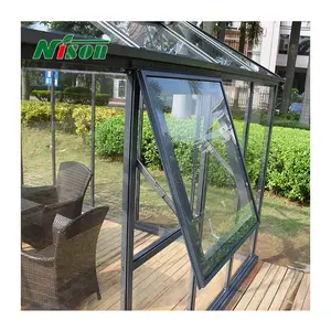 Customized Design Prefabricated Automatic Foldable Pergola Nordic Sun Rooms Balcone Garden Exterior Design Aluminum Veranda