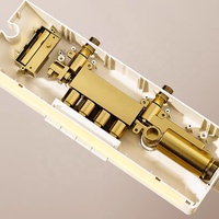 Ensemble de robinetterie de douche et bain encastré en laiton noir mat pour salle de bain d'hôtel, système de douche murale à effet pluie, vente en gros d'usine