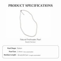 Ensemble de bijoux en perles d'eau douce naturelles : collier et bracelet en perles de type « pièce de monnaie » avec boucles d'oreilles clous en perles « pain », cadeau élégant pour elle