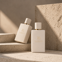 Flacons de parfum vides en verre rectangulaires blancs mats de 30 ml, 50 ml, 100 ml avec bouchon, logo personnalisé, fournisseur en gros de flacons de parfum