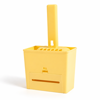 Ensemble de pelle à litière pour chat en plastique avec support et pelle, accessoires de bac à litière faciles à nettoyer pour chats d'intérieur par Pawglobe