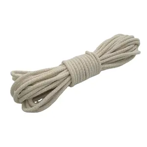 Cuerda de macramé de algodón, 7mm, 100% Natural, para manualidades y decoración, precio de fábrica, venta al por mayor