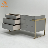 Meuble de rangement buffet moderne de luxe léger pour salon, salle à manger, cuisine
