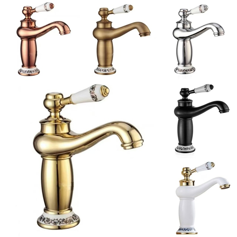 European Style Golden Brass Single Hole