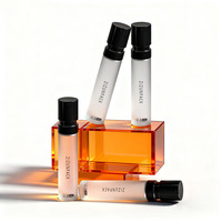 Atomiseur de parfum en verre de 1,5 ml, 2 ml, 2,5 ml pour échantillons de voyage, vaporisateur à fine brume, OEM, étiquette privée, emballage personnalisé