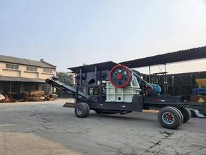 Высококачественная мобильная щековая дробилка на колесном ходу производительностью 40-50 тонн в час с вибрационным ситом для камнедробильной установки - Product Image 5