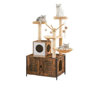 Groothandel Milieuvriendelijke Sisal Moderne Custom Kat Boom Kattenbak Krabplank Kat Bed Huisdier Nest Kast Hangmat Pet Kerst - Product Image 5