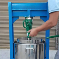 Presse manuelle multifonctionnelle pour noix d'arachide saindoux Presse à huile en acier inoxydable avec moteur à noyau Presse à miel, fruits et légumes
