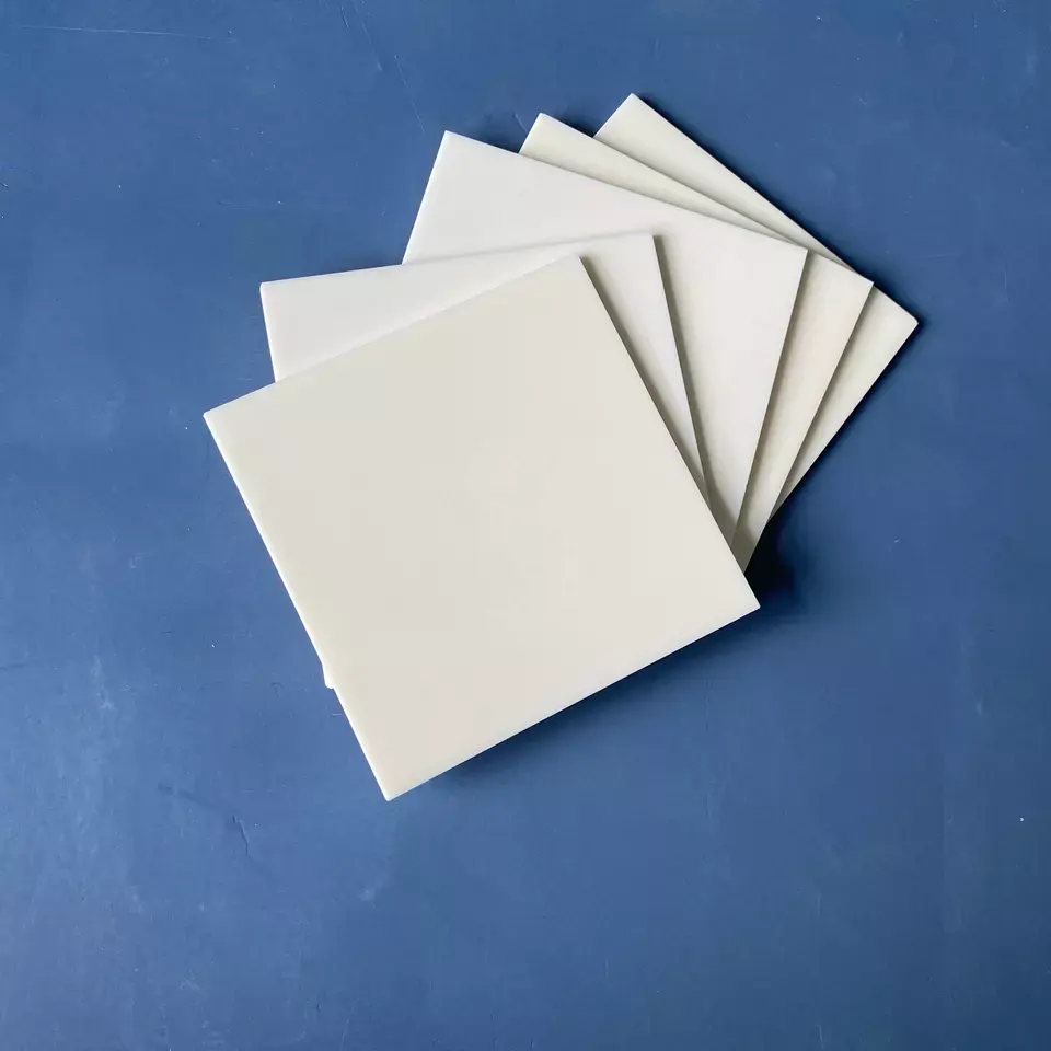 Oberfläche kann poliert werden 96% 99% 99,6% Aluminium oxid Keramik platte Al2o3 Zinns ub strat Dicke kann 0,2 0,4 0,5 0,6 0,8 1mm sein