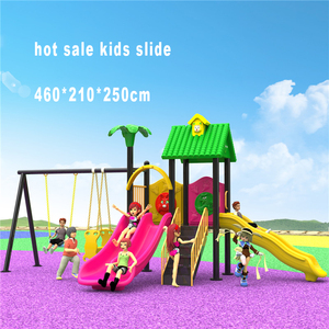 P1 0232 nhà máy trực tiếp bán buôn playschool vườn trẻ em trượt với Swing - Product Image 1