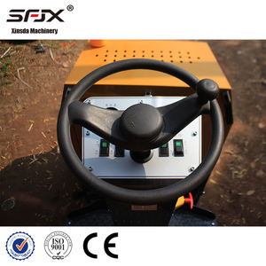 Rouleau vibrant hydraulique de 1 tonne Double tambour petit rouleau de route asphalté avec noyau moteur pompe moteur roulement engrenage - Product Image 6