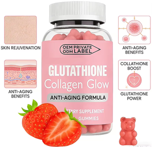 Gummies au glutathion et au collagène OEM, Complément <span class=keywords><strong>anti</strong></span>-âge sous marque privée, Soutien pour une peau jeune, Saveur fraise - Product Image 5