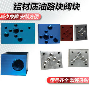 Manufacturer's Aluminum Hydraulic Integrated Block Valve 02-1W/2W/3W/4W 6/10 Diameter Cover Plate - Product Image 2