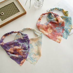Bandeau élastique tie-dye tendance, fin, pour l'été, simple, pour femmes, accessoires pour cheveux de chat et de <span class=keywords><strong>chien</strong></span> - Product Image 2