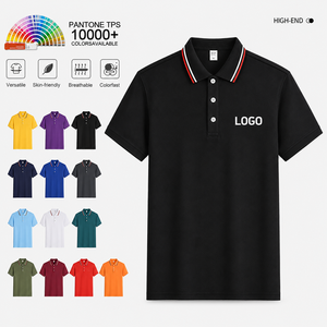 Chemises polo en polyester et élasthanne, légères, 200 g/m², boutonnées, coupe ajustée personnalisée - Product Image 1
