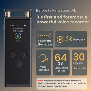 Grabadora <span class=keywords><strong>de</strong></span> Voz Digital Inteligente con IA <span class=keywords><strong>de</strong></span> 64 GB, ChatGPT-4O, con Transcripción <span class=keywords><strong>de</strong></span> Audio <span class=keywords><strong>de</strong></span> Aplicaciones y Traducción <span class=keywords><strong>de</strong></span> 1800 Minutos - Product Image 4