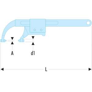 FACOM - 116.100 Sliding-jaw hook and <b>pin</b> <b>wrenches</b> - EAN 3148511338209 <b>WRENCHES</b> HOOK AND <b>PIN</b> SPANNER <b>WRENCHES</b> - Product Image 2