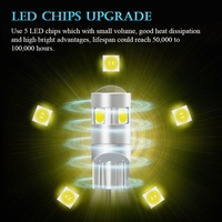 Accessoire sur mesure pour voiture, feu clignotant T15, Led 194 SMD W5W, ampoule automatique 12V, 5W, Canbus, pour intérieur de véhicule