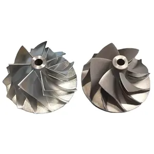 Advanced Processes Titanium alloy Casting Turbine Wheel assembly Gas Turbocharger Shaft wheel engine parts for locomotive