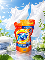 Sachets personnalisés imperméables en plastique à fond plat thermoscellables pour lessive, shampoing et liquides – Échantillon gratuit