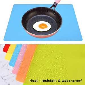 Mantel Individual plegable <span class=keywords><strong>de</strong></span> silicona lavable antideslizante impermeable <span class=keywords><strong>de</strong></span> 40x30cm para el hogar, la cocina y el exterior - Product Image 4