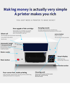 Stampante Automatica A3 Refinecolor DTG, Macchina per Stampa Diretta su Tessuto, Stampante DTG da Tavolo per Abbigliamento e Scarpe - Product Image 2