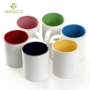 双色内色手柄颜色11盎司升华杯促销礼品生日礼物创意图案热转印 - Product Image 5