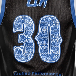 ชุดเครื่องแบบบาสเก็ตบอลสำหรับผู้ชายเสื้อบาสเก็ตบอลลายตามสั่ง - Product Image 5