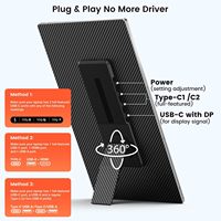 Écran d'extension pour ordinateur portable 15,6 pouces, 60 Hz, IPS, 1080p HD, double/triple moniteur externe, Plug & Play pour ordinateurs portables