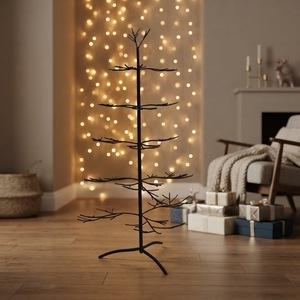 Metal Ornament Wire Hanger <strong>Tree</strong>,display <strong>Tree</strong> Black Carton Iron <strong>Christmas</strong> <strong>Tree</strong> <strong>Christmas</strong> Decoration Supplies Metal <strong>Wall</strong> Clock - Product Image 6