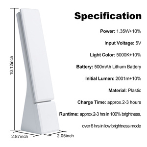 <span class=keywords><strong>2022</strong></span> LED lampe de bureau support pour téléphone portable Dimmable DC5V USB charge/Rechargeable 3 Modes lampe de Table pliante enfants lampe de lecture - Product Image 6