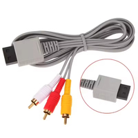Câble AV pour console Wii, câble composite 3 RCA pour console Nintendo Wii, cordon RCA 1,8 m