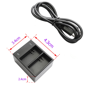 <span class=keywords><strong>Chargeur</strong></span> rapide à <span class=keywords><strong>double</strong></span> charge de batterie de caméra d'action portable avec câble USB pour <span class=keywords><strong>Gopro</strong></span> Hero3 +/3 - Product Image 3