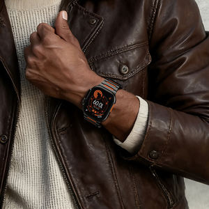 Oyesterflex Montre pulsera correa de reloj malla de bucle de metal correa de acero inoxidable pulsera de reloj para Apple Ultra Prix - Product Image 3