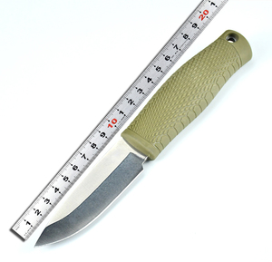 <span class=keywords><strong>Coltello</strong></span> <span class=keywords><strong>da</strong></span> Caccia e Campeggio a Lama Fissa in Acciaio CPM3V con Manico in Kraton, Disponibile OEM, Durezza 60 HRC - Product Image 2