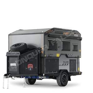 Conquer Falcon, Remolques de Viaje Ligeros Multifuncionales para RV, <span class=keywords><strong>Mini</strong></span> Casas Móviles, Autocaravanas, Caravanas, Equipo de Camping para RV de Aluminio de Fábrica - Product Image 1