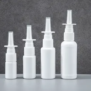 Honghe garrafa de bomba nasal portátil, garrafa plástica de spray para nasal com 10ml, medicina médica, recarregável, pulverizador nasal